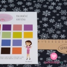 Teplákovina počesaná potisk sněhové vločky na tmavě modré