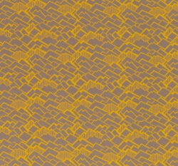 Žakárový úplet hořčicové hory na béžové