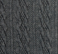 Svetrovina copánky tmavě šedá