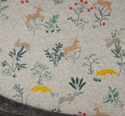 Warmkeeper potisk lesní zvířátka na šedém melé