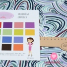 Teplákovina počesaná džínově modré čáry na bílé 