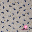 Warmkeeper potisk modré traktory na šedém melé 