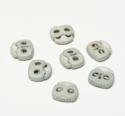 Brzdička dvojcestná 20x20mm Šedá světlá