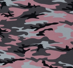 Úplet potisk maskáč v růžové