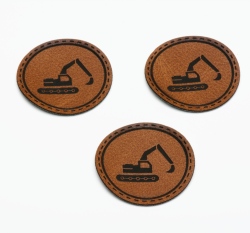 Štítek na oblečení kulatý 