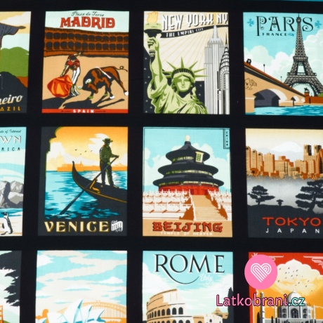 Bavlněný panel cestujeme po světě