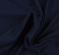 Viskózový jednobarevný úplet námořnicky modrý