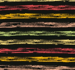 Teplákovina s příměsí modalu potisk malované proužky na černé