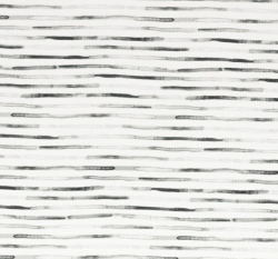 Žebrovaný úplet potisk malované šedé proužky na bílé 