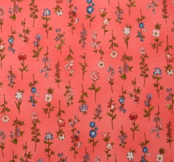 Úplet potisk květiny na jahodové