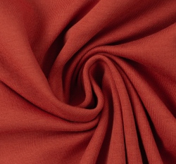 Teplákovina jednobarevná počesaná terakota 