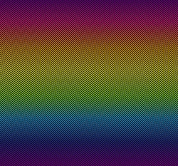 Teplákovina potisk drobný pestrobarevný cik-cak, lehce počesaná