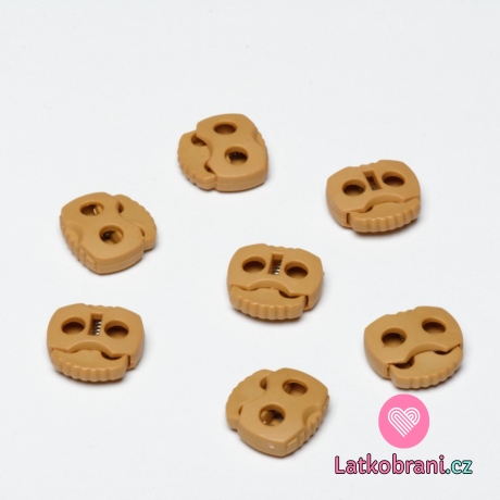 Brzdička dvojcestná 20x20mm Žlutá hořčice