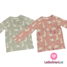 Úplet potisk zajíček na starorůžové 