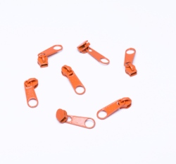 Jezdec k metrážovému zipu 3 mm Oranžová