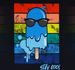 Panel úplet potisk nanuk na černé 