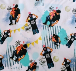 Teplákovina potisk táta a syn