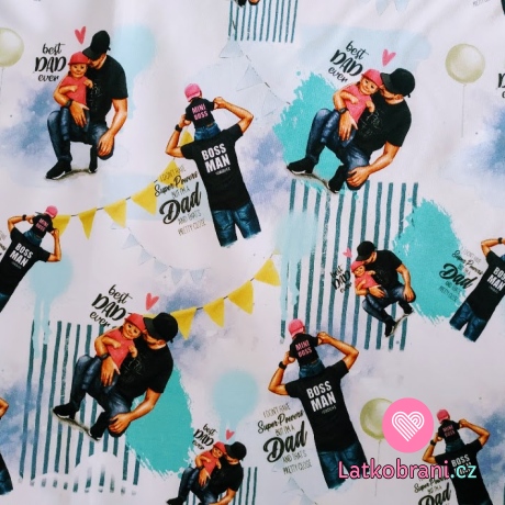 Teplákovina potisk táta a syn