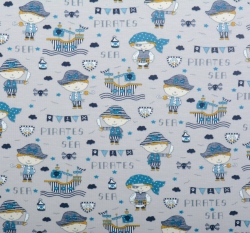 Úplet potisk pirát s 