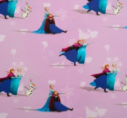 Úplet potisk Ledové království na růžové