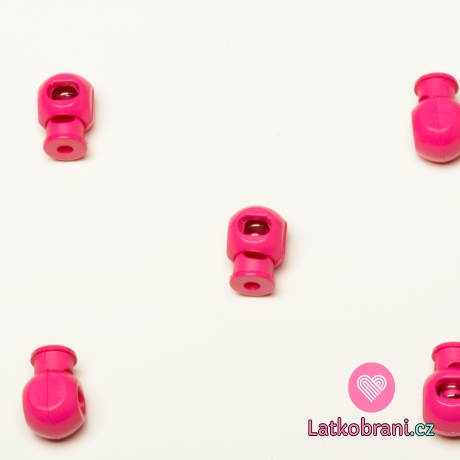 Brzdička s jedním otvorem růžová