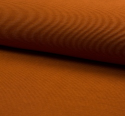 Jednobarevný úplet žebrovaný (ottoman) koňakový