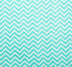 Minky hladké mini chevron tyrkysový