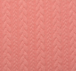 Pletenina copánky růžové lososové