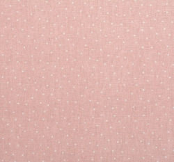 Len potisk bílé puntíčky na růžovém podkladu