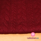 Pletenina copánky bordo