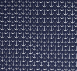 Úplet kotvy na tmavě modré 