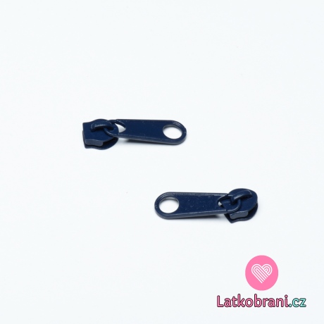 Jezdec k metrážovému zipu 5 mm Modrá navy