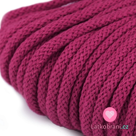 Šňůra BA Ø 5mm vínová tmavá