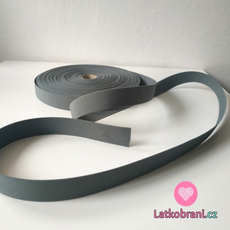 Pruženka barevná šedá 25 mm