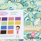 Viskózový úplet mintové květiny na bílé 