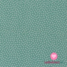 Bavlněné plátno drobné modré puntíky na mintové