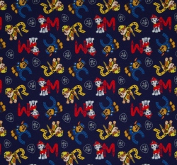 Úplet Tlapková patrola - Chase, Marshall a Rubble na námořnické modré