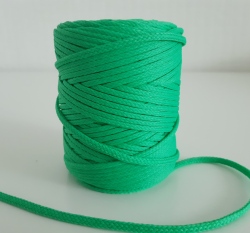 Šňůra oděvní kulatá  PES 4 mm pastelově zelená