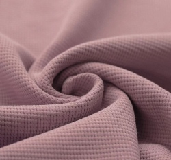 Bavlněný vaflový úplet jednobarevný starorůžový tmavší