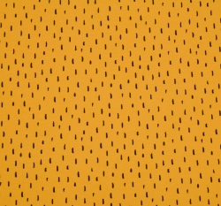 Úplet potisk černé čárky na okrové, BIO