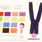 Zip spirálový nedělitelný zaprášený fialový 12 cm