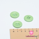 Knoflík hladký, lesklý, zelený světlejší