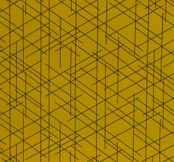 Teplákovina potisk nepravidelné černé čáry na okrové