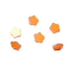 Knoflík kytička oranžová