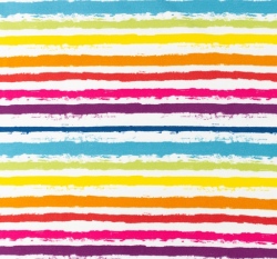 Úplet potisk užší, barevné malované proužky na bílé