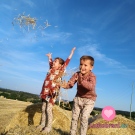 Teplákovina potisk medvídek Méďa na bordové