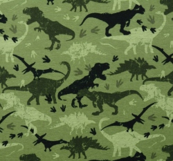 Warmkeeper potisk dinosauři na zelené 