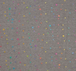 Warmkeeper barevné třpytivé hvězdičky na šedém melé 