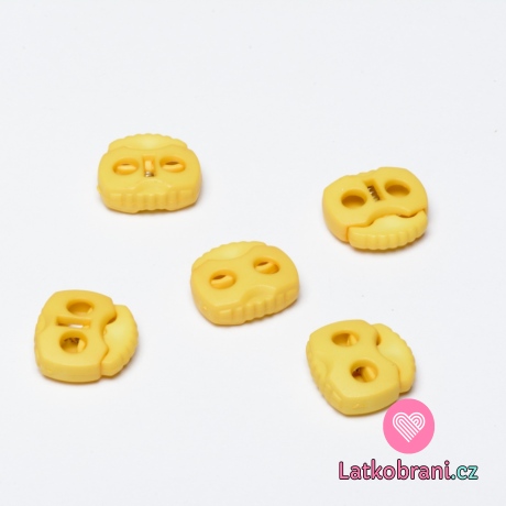 Brzdička dvojcestná 20x20mm Žlutá