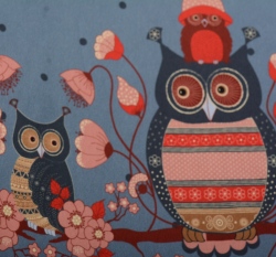 Bordura sovičky na modré